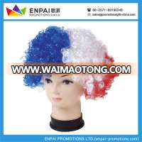 Funny custom promotional colorful Cheering hair wigs